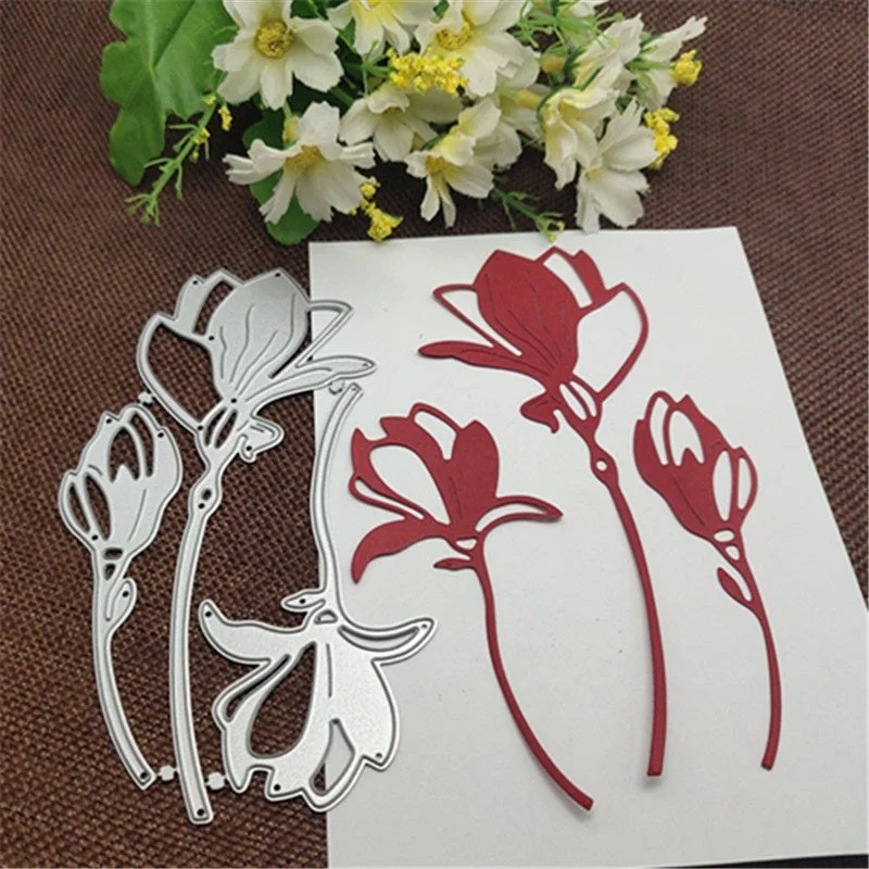 Flower decoration 3Pcs Metal Cutting Dies for DIY Scrapbooking Album Paper Cards Decorative Crafts Embossing Die Cuts