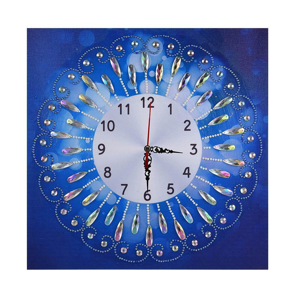 DIY Special Shaped Diamond Painting Novelty Flower Wall Clock Crafts Decor