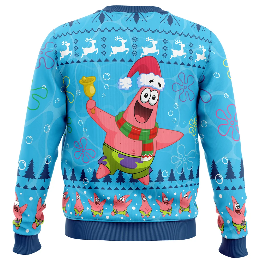 Christmas Patrick Sponge Bob Ugly Christmas Sweatshirt
