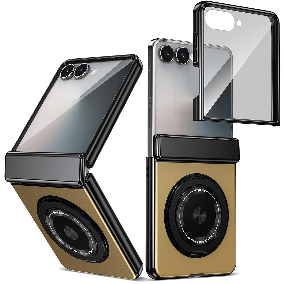 Suitable For Galaxy Zfold7/6 Magnetic Rotating Bracket Mobile Phone Case   