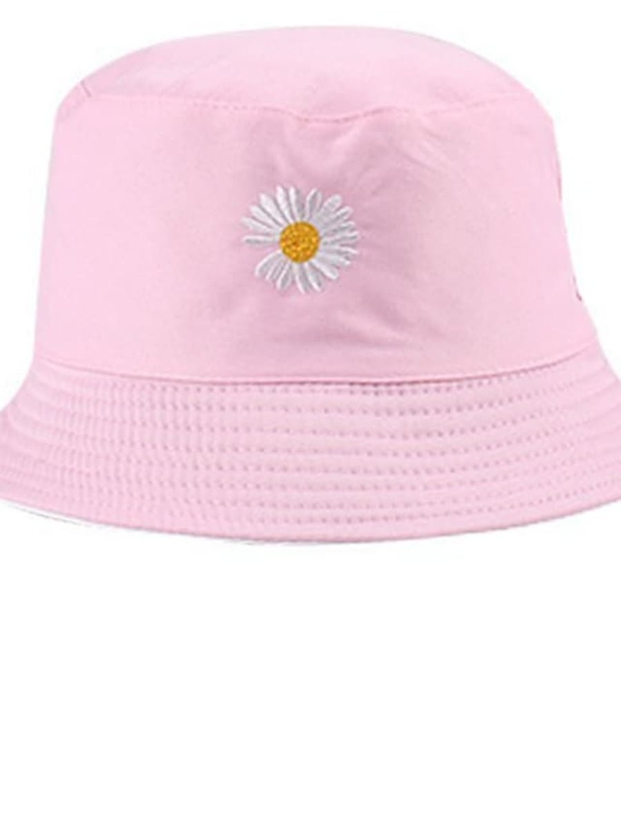 Women's Casual Sun Hat Print Daisy Sokid Color Sun Protection Hat