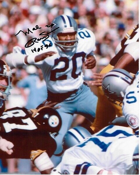 Mel Renfro Signed Dallas Cowboys 8x10 Photo Poster painting - Hall of Fame 2x Super Bowl Champs