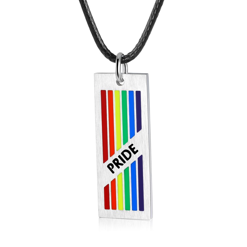 LGBT-Personalisierter Regenbogen Halskette t1 Kettenmachen