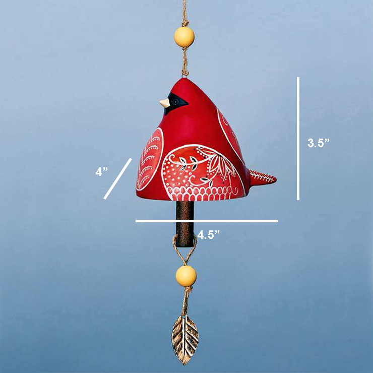 Новый керамический колокольчик Cardinal Bird Song Bell