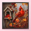 Birdhouse Cardinal-11CT Stamped Cross Stitch 50*50cm