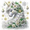 Flower Unicorn - Crystal Rhinestone Diamond Painting