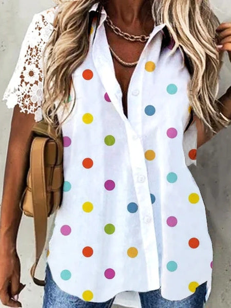 Women Long Sleeve V-neck Graphic Floral Printed Top