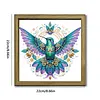 Bird DIY Special Shape Double sided Print Clear Diamond Art Kit Wooden Framed Diamond Painting Kit(22x22cm)