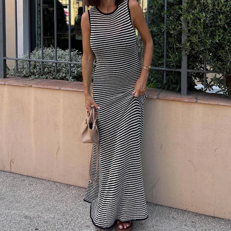 Ladies Strap Shoulder Sleeveless Maxi&nbsp;Dresses&nbsp;086#