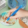 Resin Diamond Painting Point Drill Pen with 4 Various Tips Painting Arts 5D Point Drill Pen Diamonds Art Points Drills Pens for Nail Arts Rhinestone Decorations Cross-Stitch (Dark Blue)