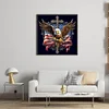 American Eagle Cross-11CT Stamped Cross Stitch 40*40cm