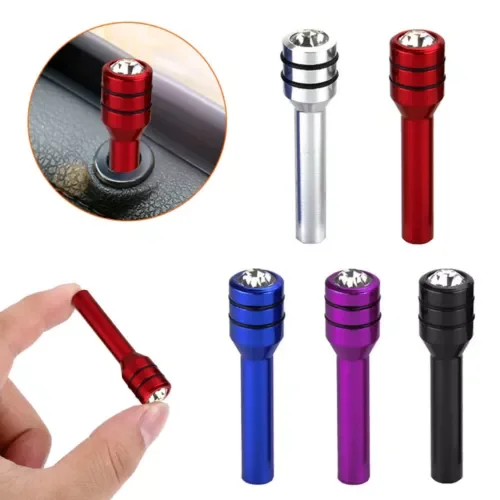 Dronehint 4x Car Parts Aluminum Alloy Car Door Locking Lock Knob Pull Pins Cover Accessory (For: Land Rover) Parts