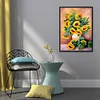 Sunflower Vase -11CT Stamped Cross Stitch Kit(36*46cm)