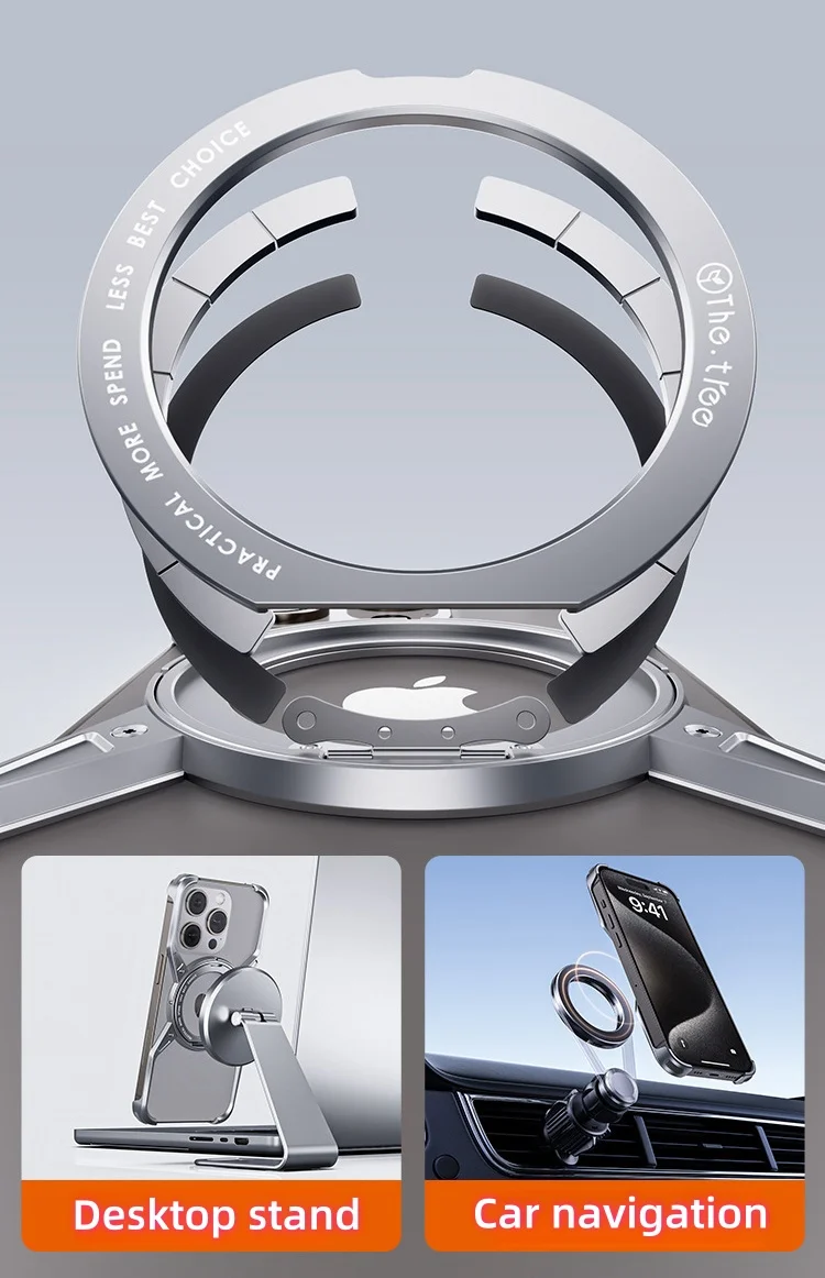 Suitable for iPhone 15 series frameless hollow aluminum alloy mobile phone case