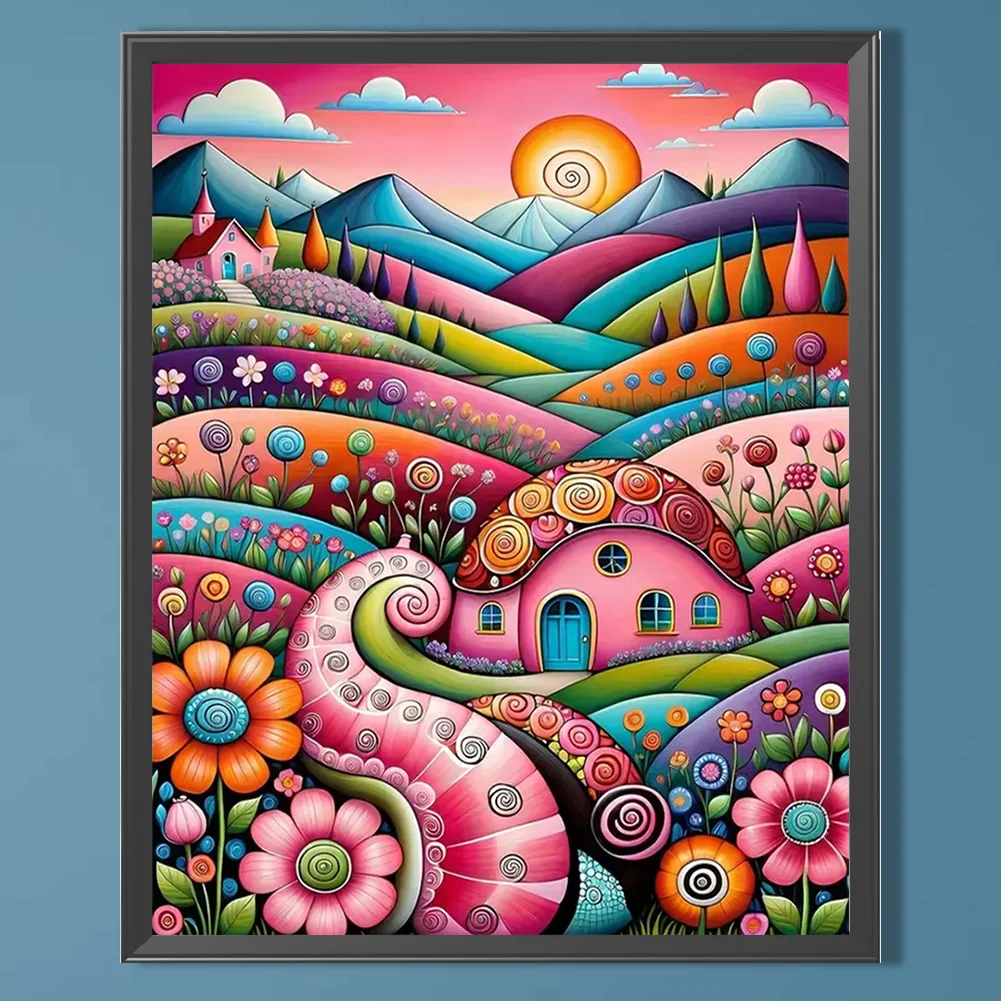 Partial AB Diamond Painting - Full Square Drill - Colorful Flower(Canvas|45*55cm)