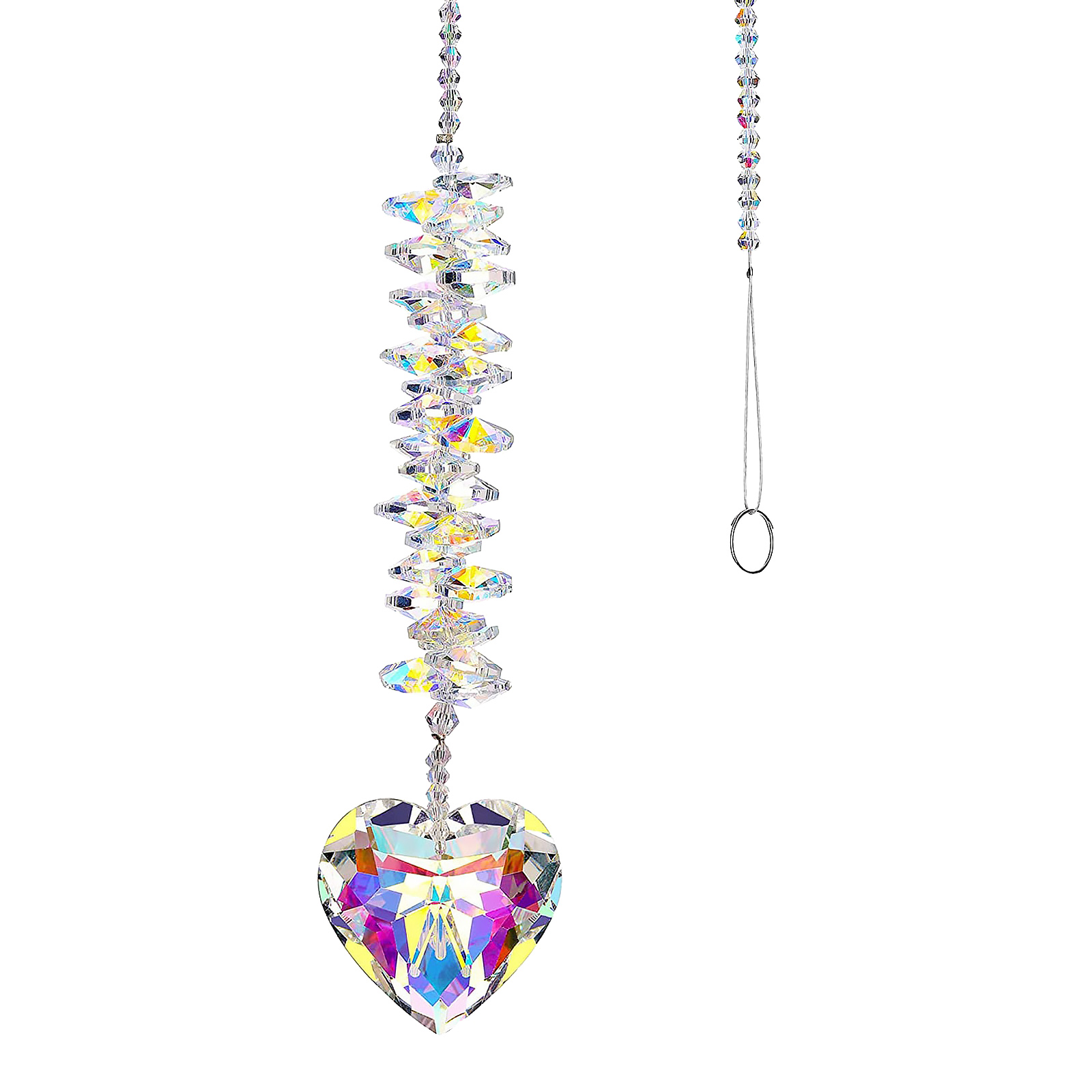 Crystal Love Light Catcher- Hanging Chandelier Pendant Valentines Day Gift