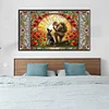 Diamond Painting-DIY Full Round Drill Stained Glass Art Warrior War Dog(40*70CM)