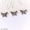 Antique Silver Butterfly Letters Alloy Beads DIY Jewelry