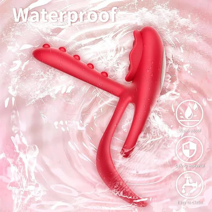 Rose Cock Ring Testicle G-spot Clit Tickler Sex Toys For Couples