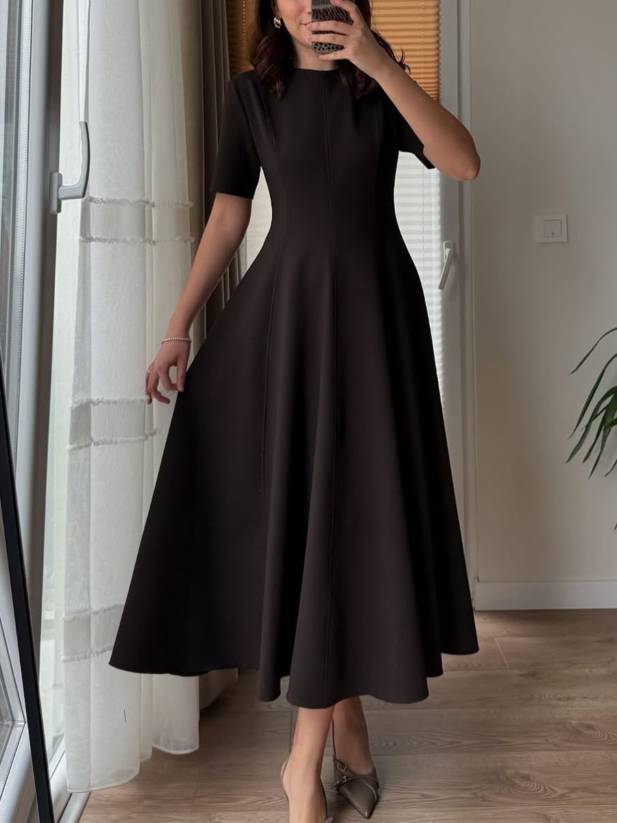 Everyday simple waist dress