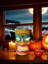Outdoor Tiki Statue Garden Deco with Solar Light Hawaiian Tiki Ornament (Blue)