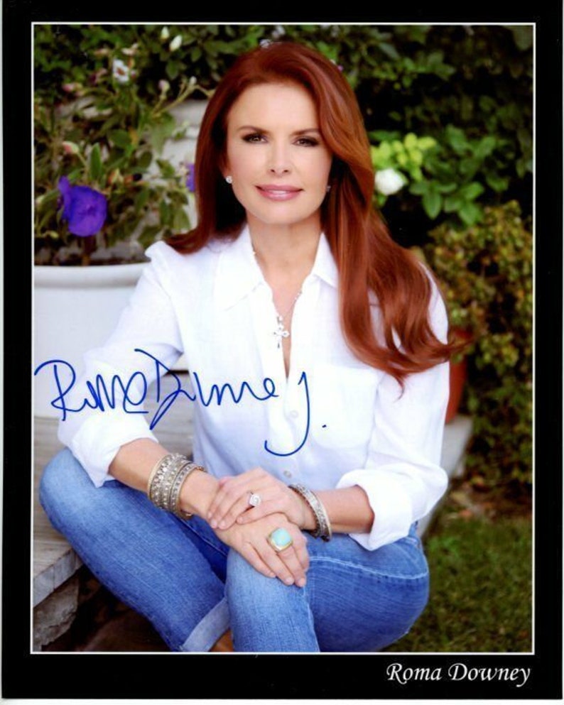 Roma downey signed autographed Photo Poster painting