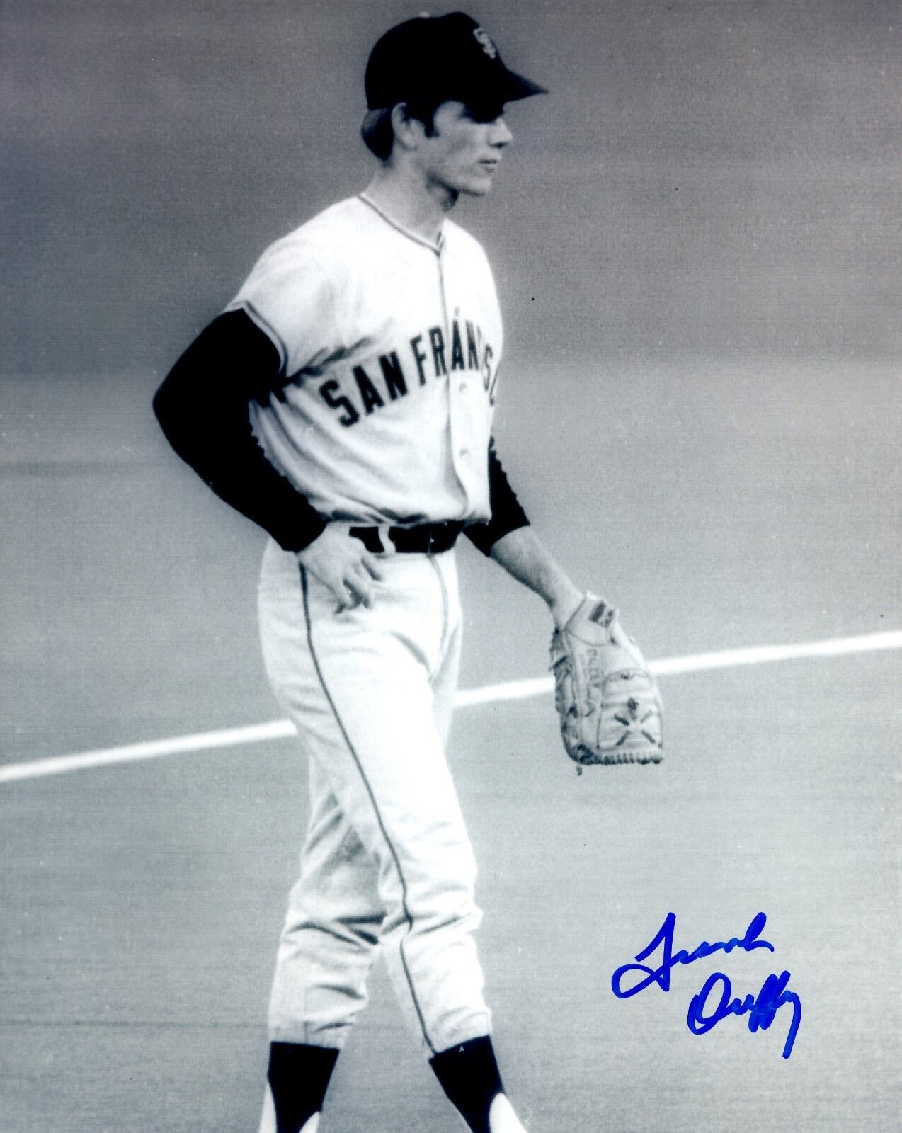 Signed 8x10 FRANK DUFFY San Francisco Giants Autographed Photo Poster painting - COA