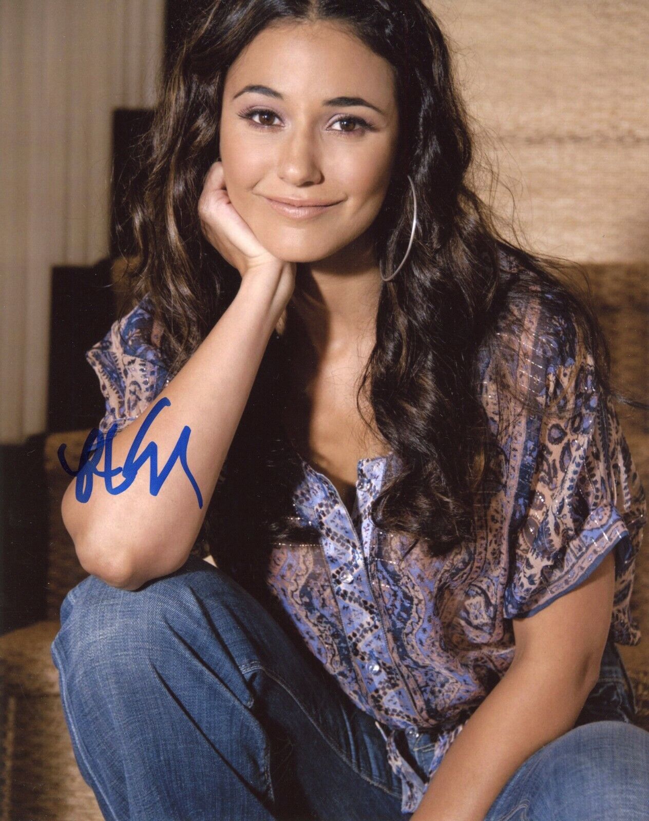 ~~ EMMANUELLE CHRIQUI Authentic Hand-Signed Super Troopers 2