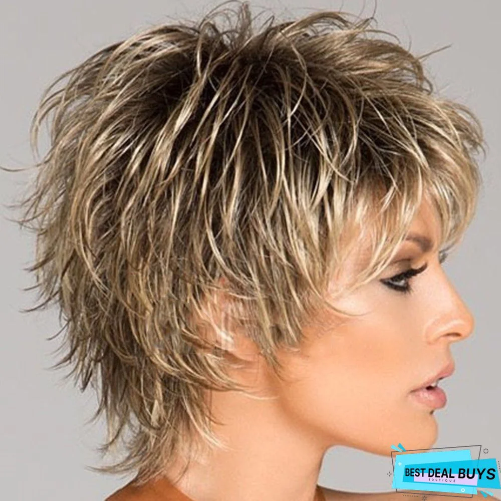 Hot Selling Wigs Short Curly Hair Women's Natural and Realistic Modeling Popular Headgear