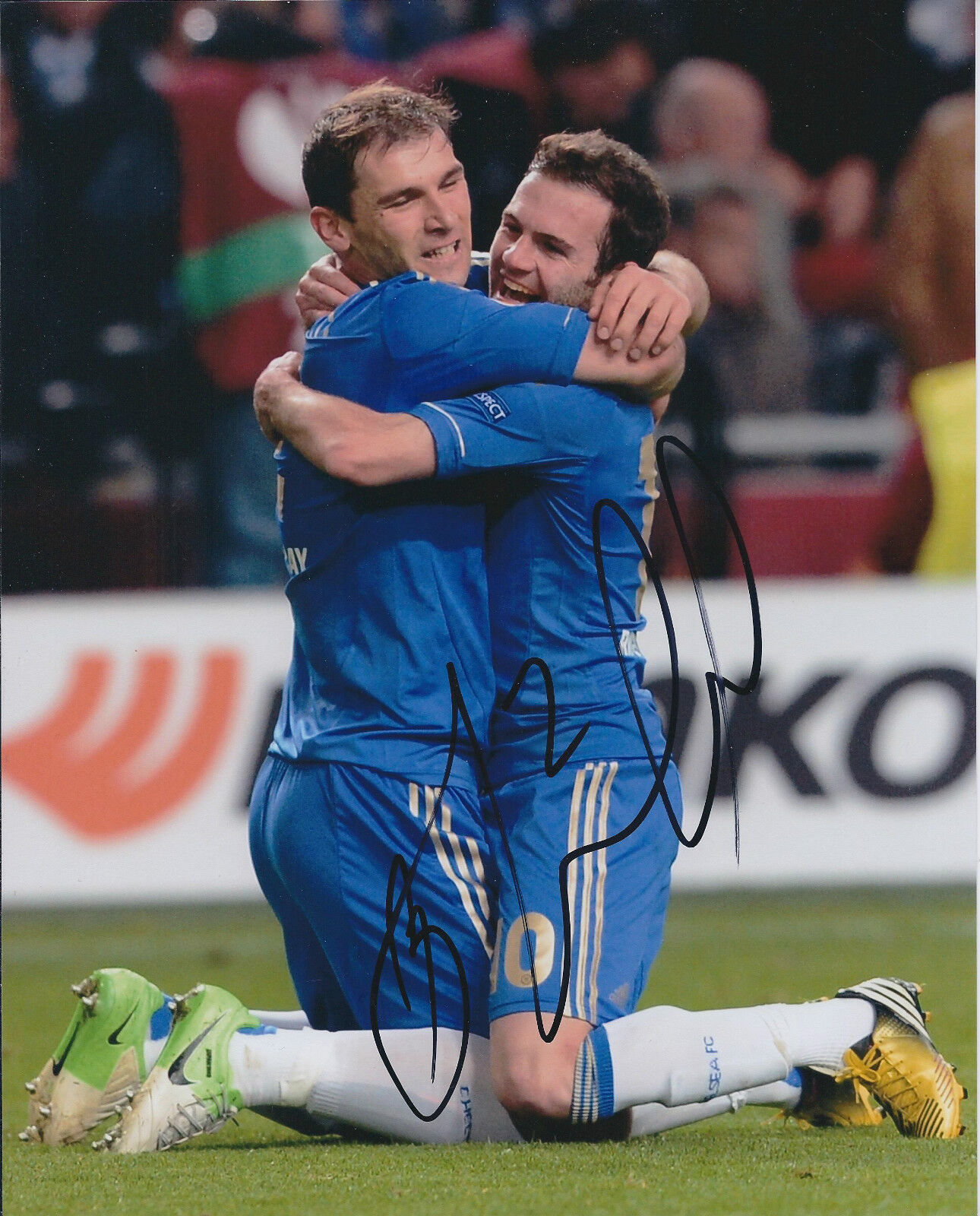 Branislav IVANOVIC Signed Autograph Photo Poster painting AFTAL COA 2013 EUROPA Cup AMSTERDAM