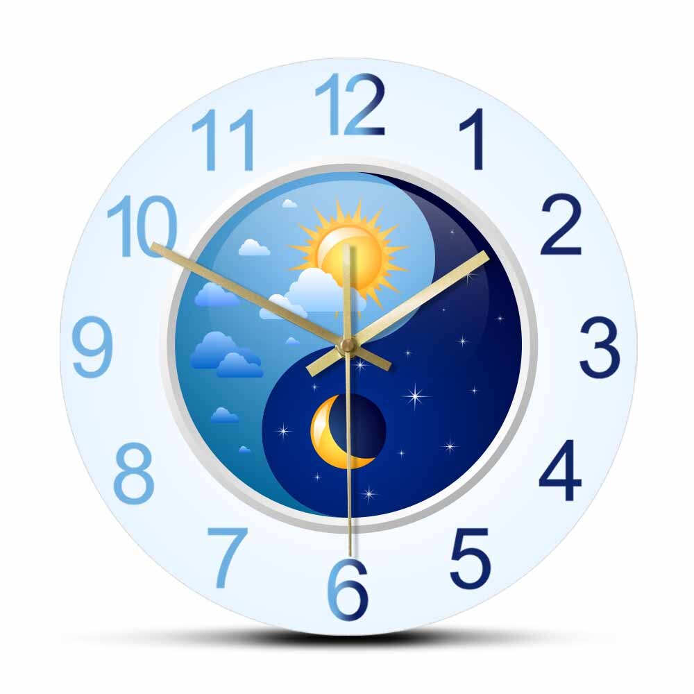 

Day And Night - Frameless Acrylic Wall Clock, 501 Original