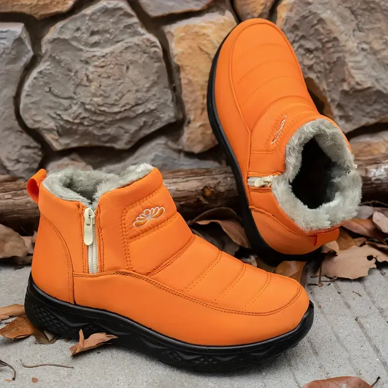 Women's Insulated Snow Boots &ndash; Waterproof. Non-Slip & Fur Lined | Comfortable Warm Winter Shoes for Mature Women