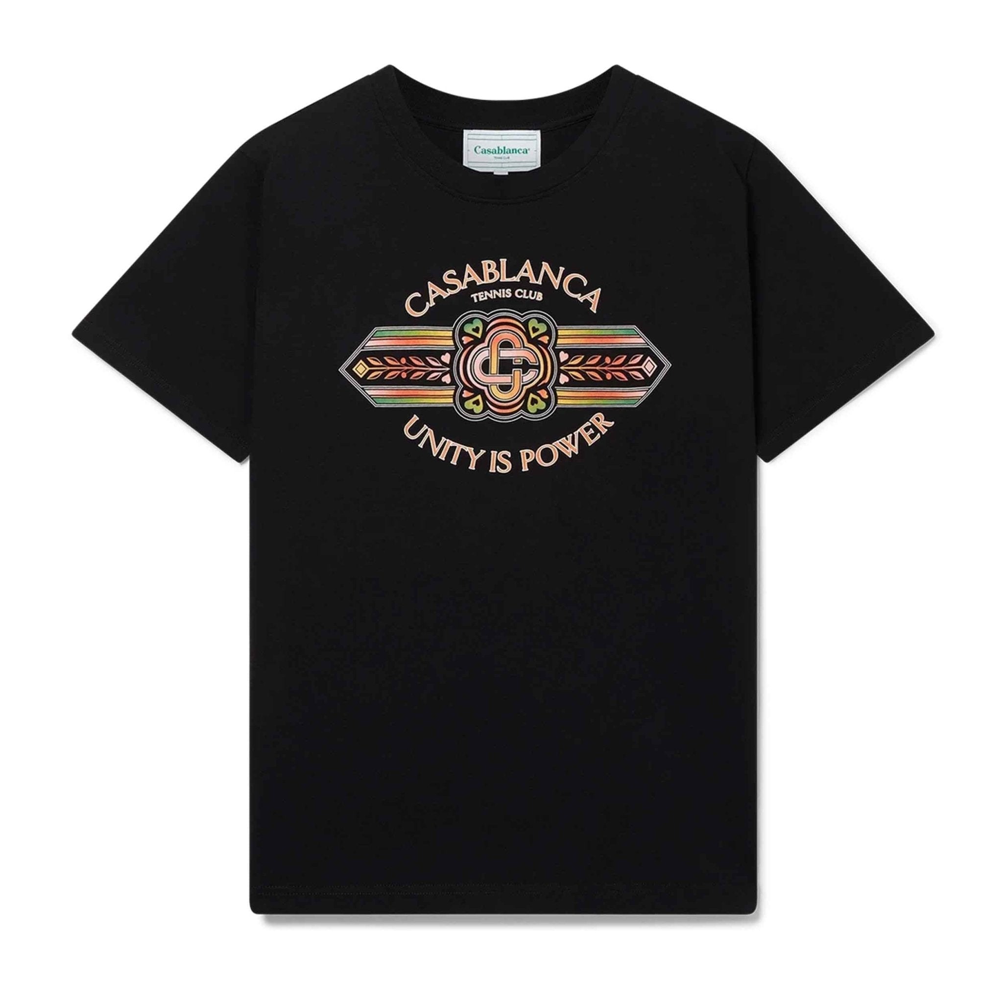 Casablanca Unity Is Power Printed T-Shirt in Black