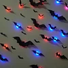 Halloween 3D LED Bat Night Lights, Various Sizes, Perfect for Halloween Parties and Bedroom Window Decorations