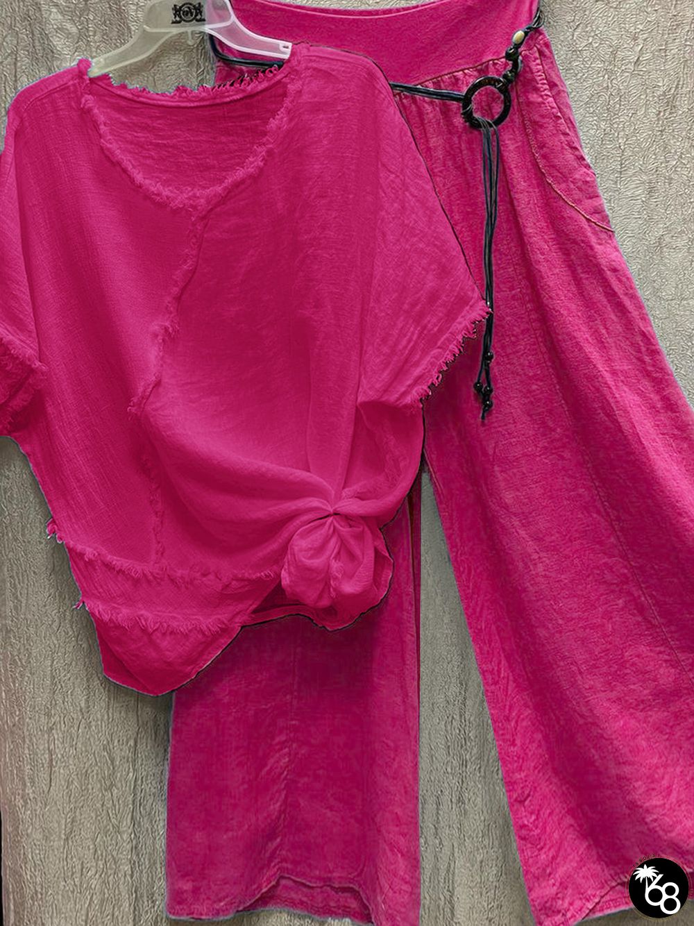 Women's Casual Solid Color Top And Pants Set | 168DEAL