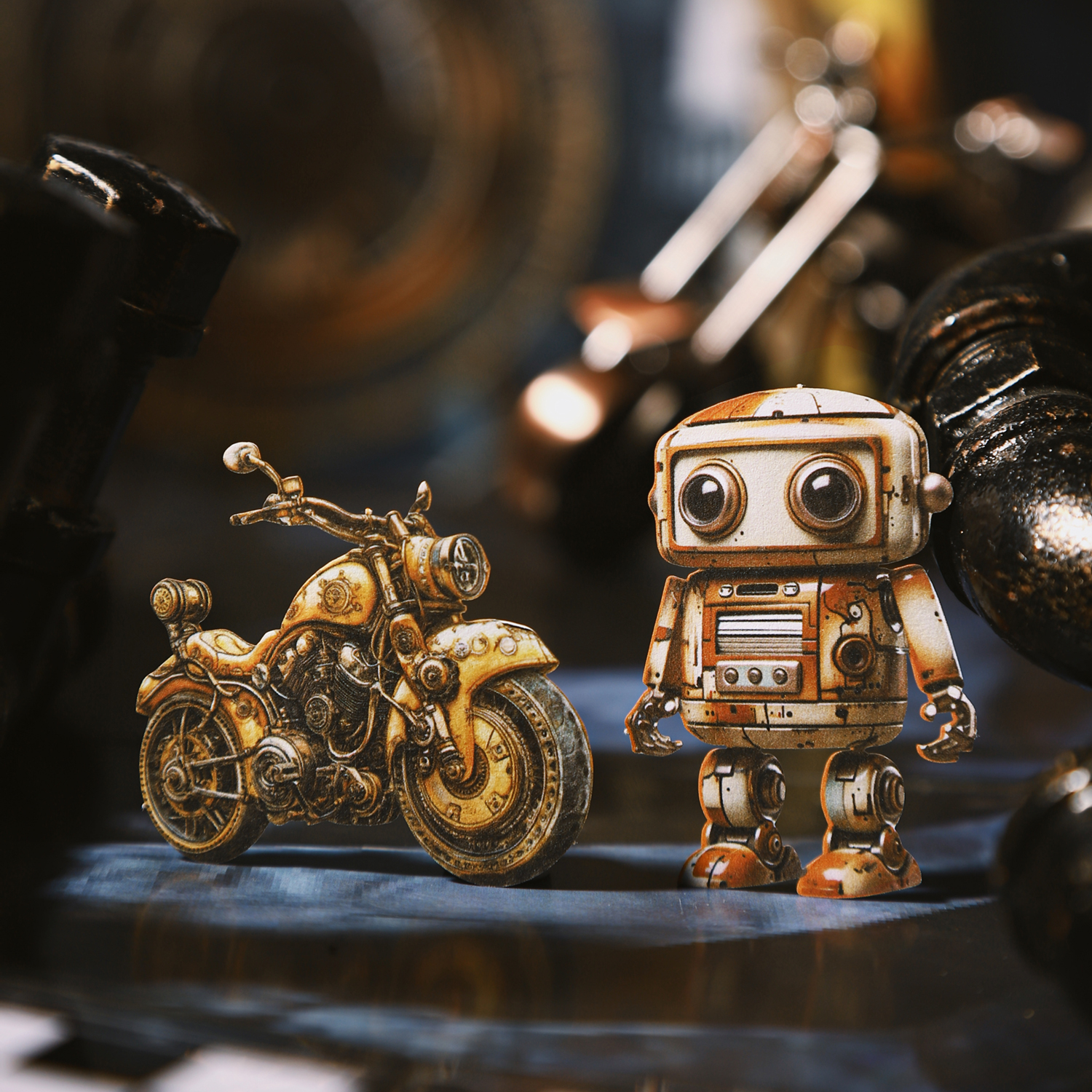 스티커 - 스팀 판타지 레코드 시리즈 빈티지 펑크 메카니컬