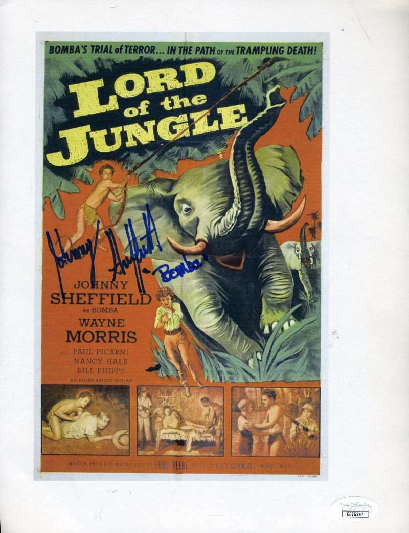 Johnny Sheffield Jsa Coa Hand Signed 9x11 Lord Jungle Photo Poster painting Autograph