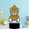 DIY Diamond Painting 7 Color Night Light Lamp Home Decoration Ornament Gift Kit(Bear)