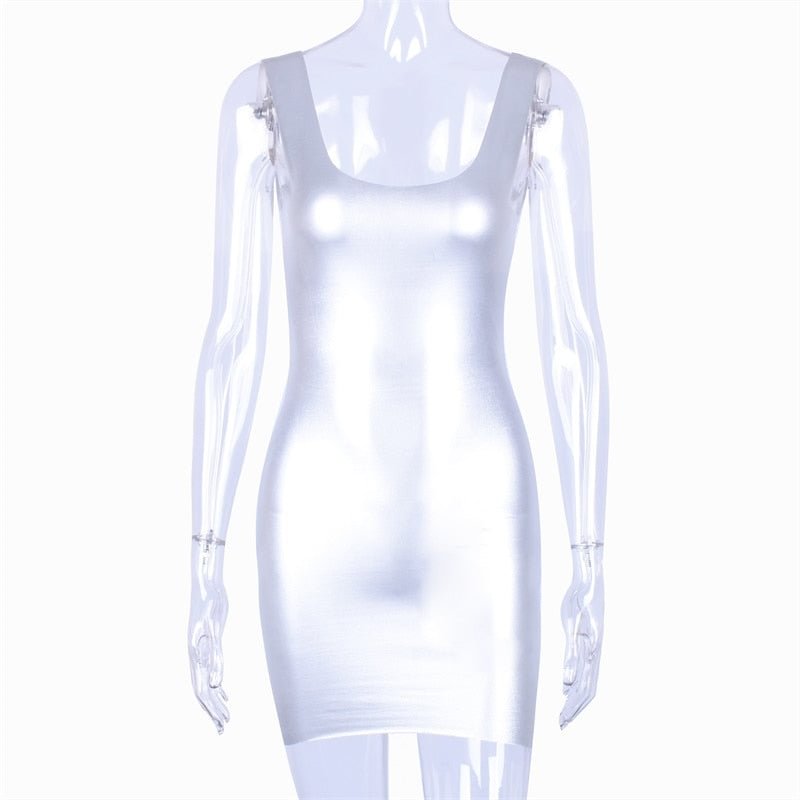 Dulzura 2019 women dress o neck backless sleeveless bodycon mini party dress vestidos sexy elegant streetwear club office