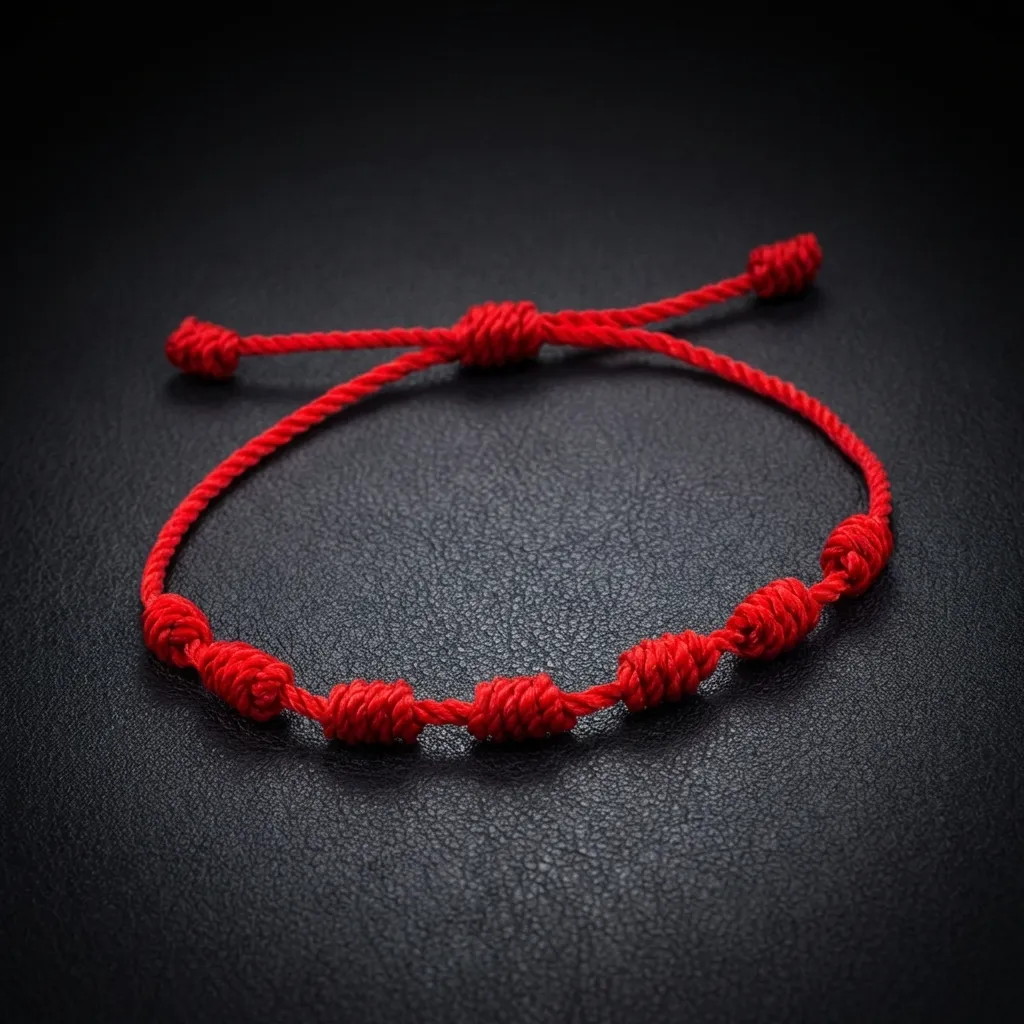 The Guardian Knot: Hand-Woven Luxury Evil Eye Bracelet Classic Seven-Knot Braid