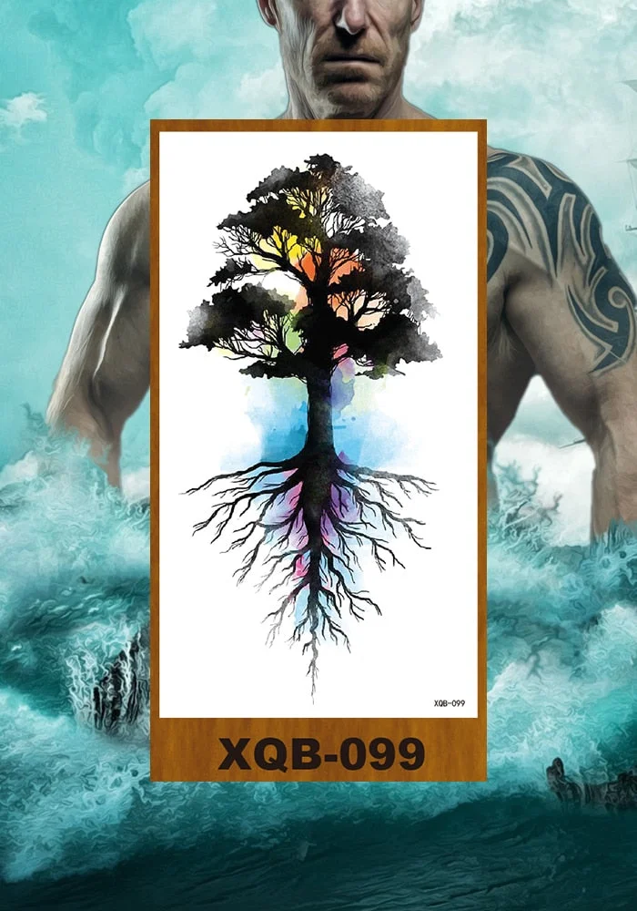 Waterproof Temporary Flash Tatoo Hand back Arm art Tattoos for boy Women Men Tattoo Sticker eagle Crow Gothic eye Fake Tatto