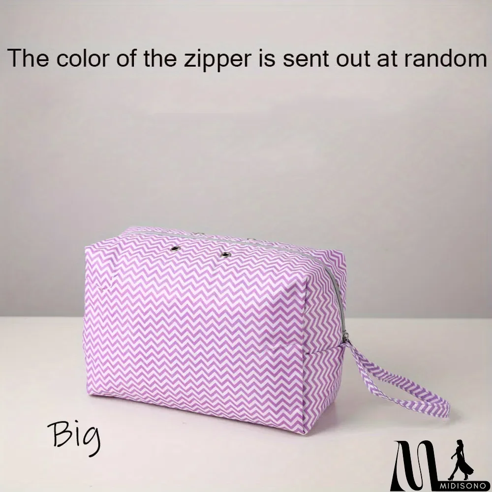MidiSono - Yarn Storage Bag, Fabric Storage Bag With 4 Wire Hole And Compartment