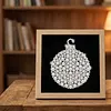 12Pcs DIY Pearl Painting Christmas for Home Wall Decor(15x15cm)