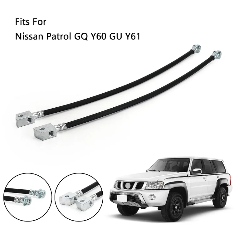 Nissan Patrol GQ Y60 GU Y61 2"-5" Spring Lift 2x Extended Brake Lines Hose Generic