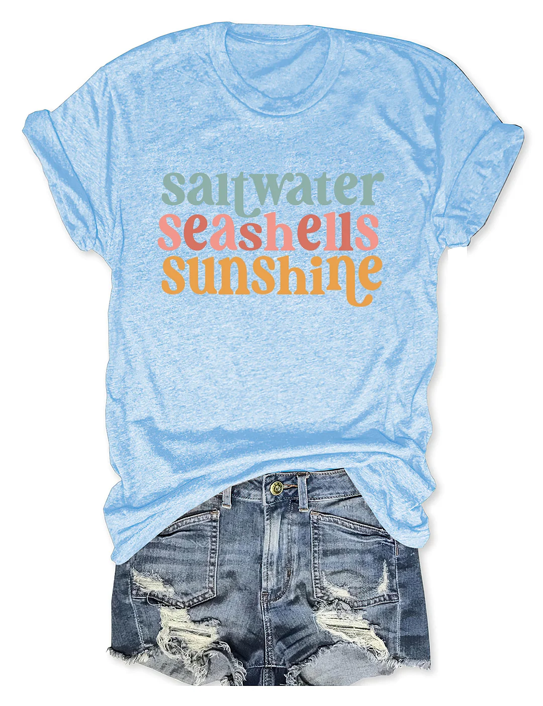 Saltwater Seashells Sunshine T-shirt