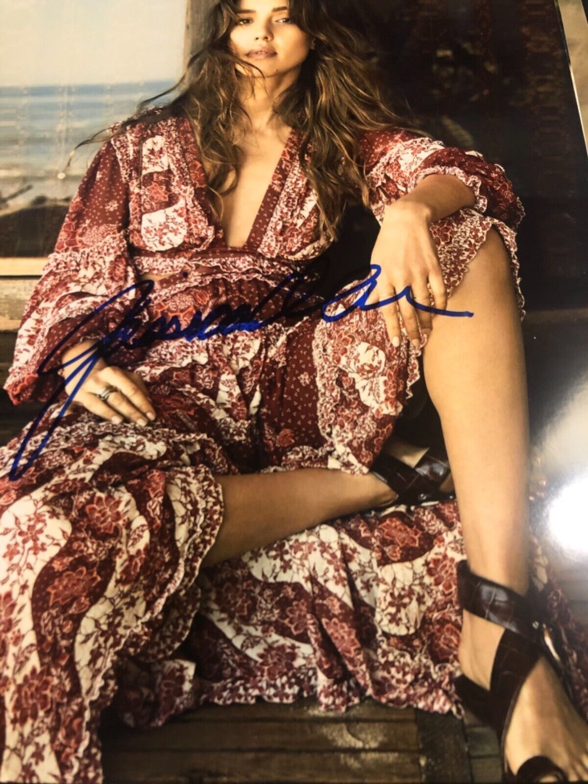 Jessica Alba Signed 8 x10 Photo Poster painting sexy picture super duper hot hott