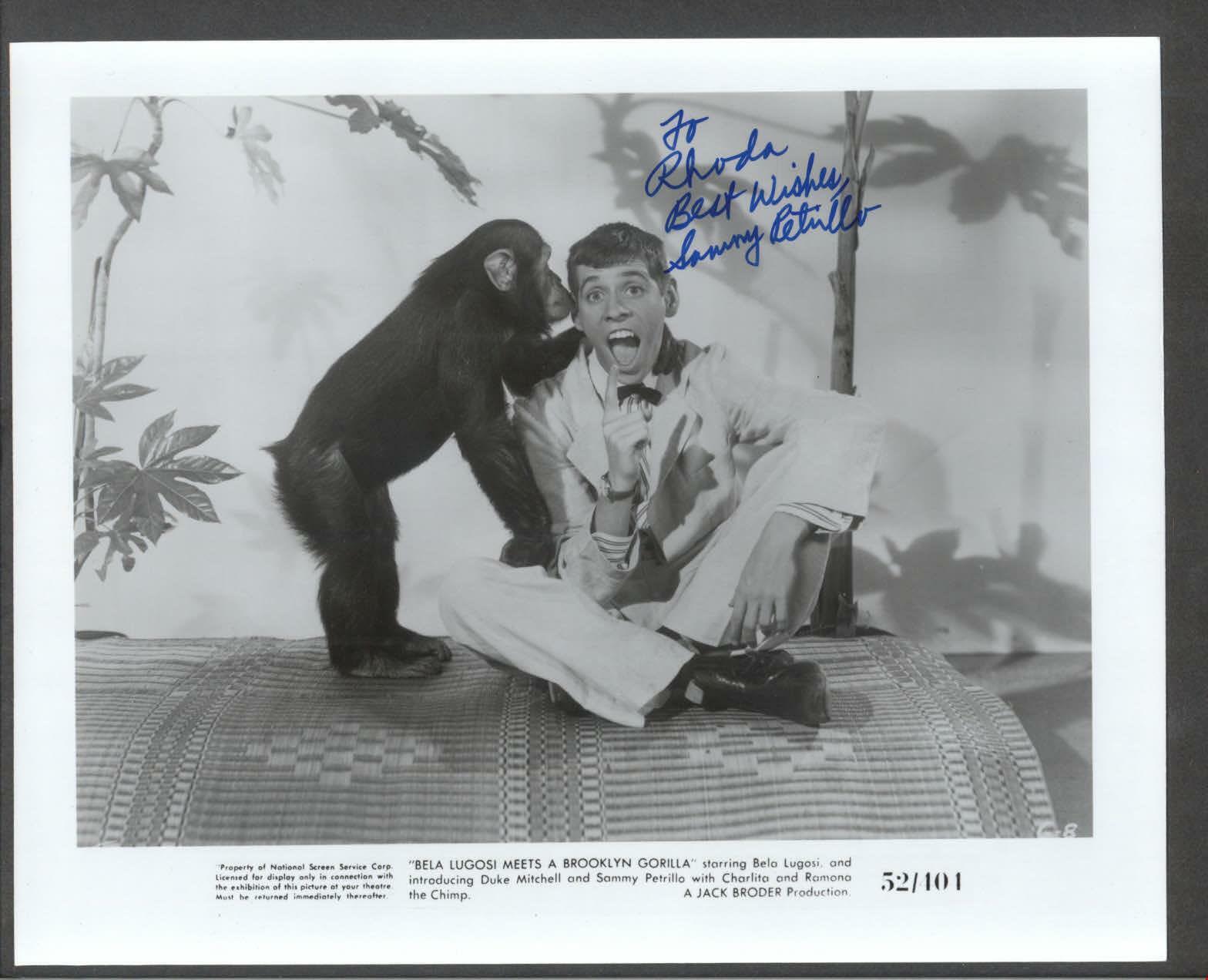 Sammy Petrillo - Signed Vintage Celebrity Autograph Photo Poster painting - Jerry Lewis imitator