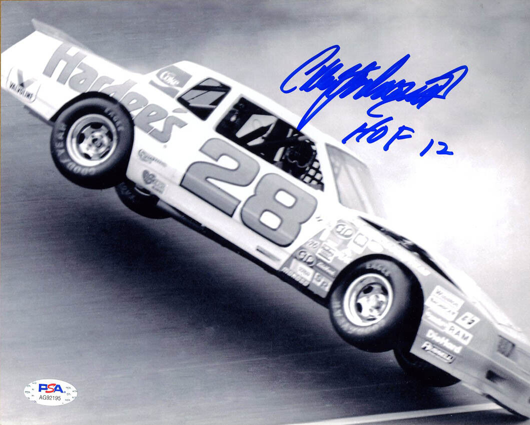 Cale Yarborough SIGNED 8x10 Photo Poster painting + HOF 12 NASCAR LEGEND PSA/DNA AUTOGRAPHED