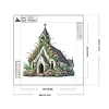 Kirche - speziell geformtes Diamantgemälde - 30*30cm
