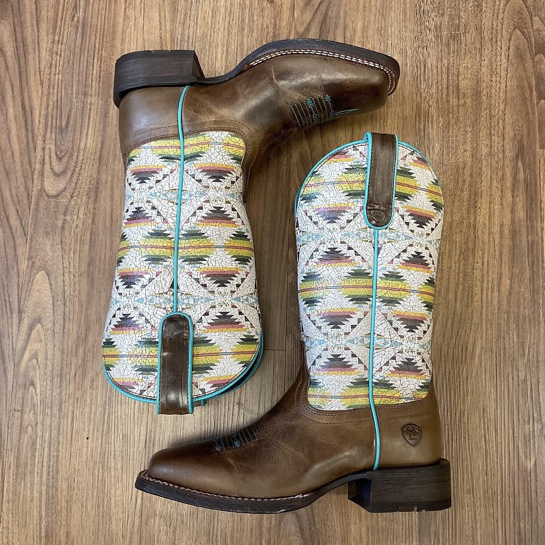 Ariat Women's Pendleton Amber Brown Circuit Savanna Western Boots 10038478
